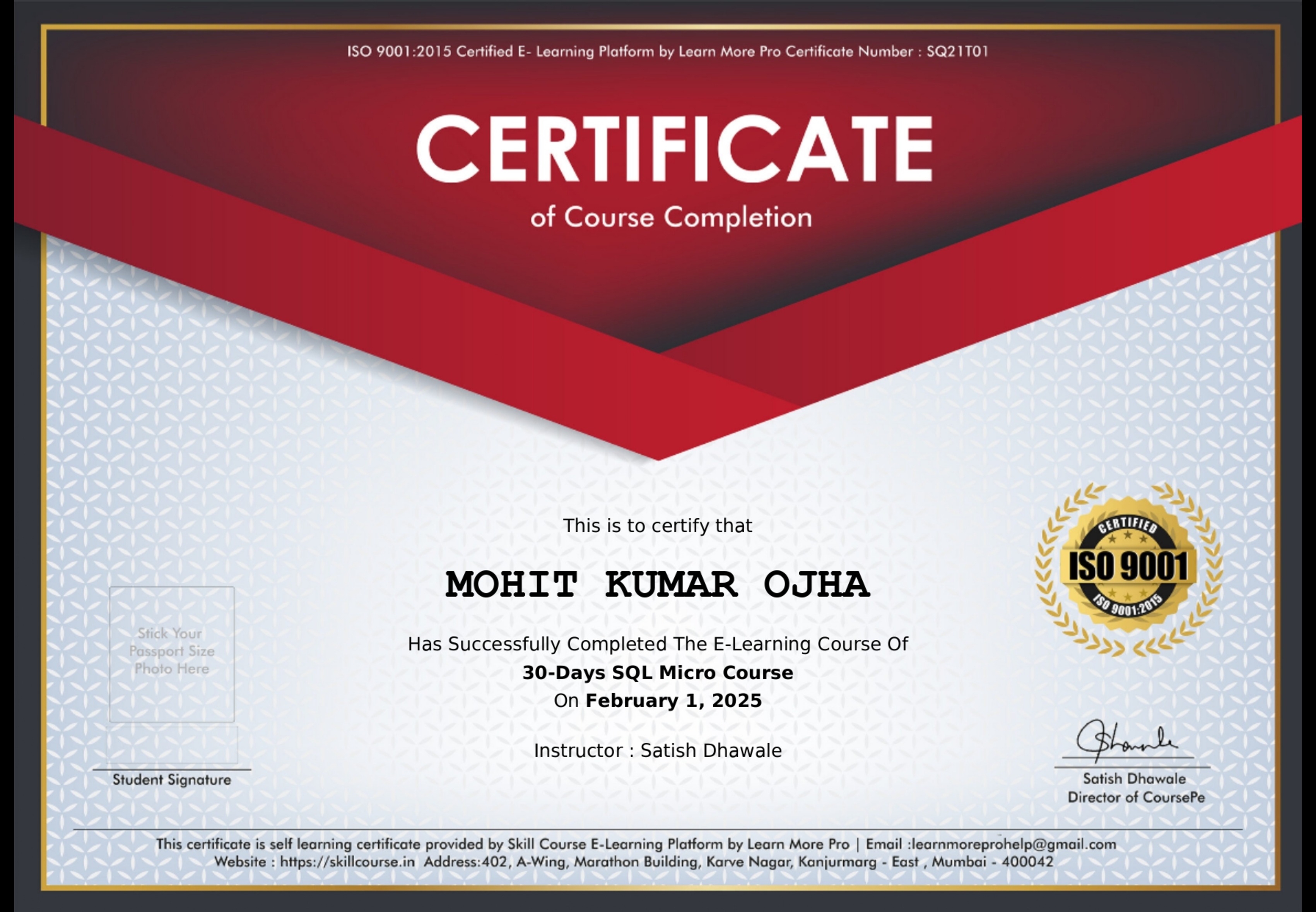Certification 2