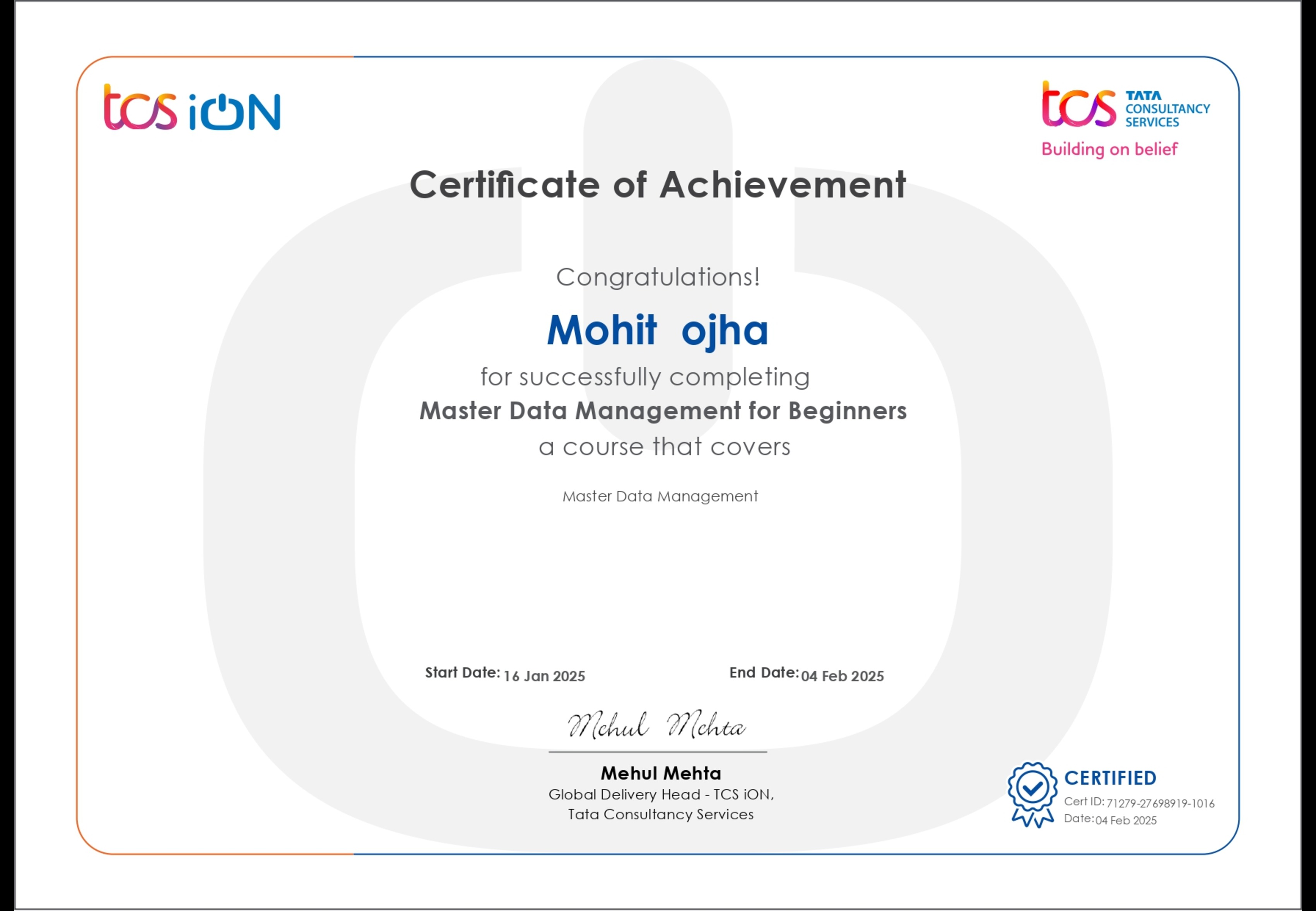 Certification 4